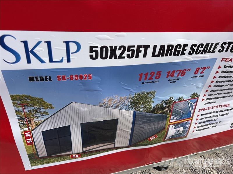 SKLP SK-S5025 25 ft x 50 ft Large Scale Storage Bu Stahlrahmenaufbauten