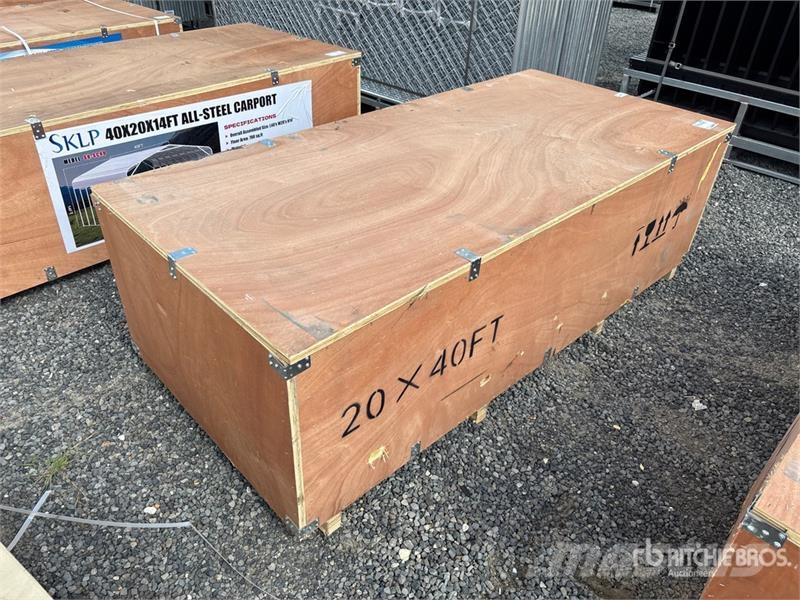 SKLP SK-SC40 20 ft x 40 ft Carport (Unused) Stahlrahmenaufbauten