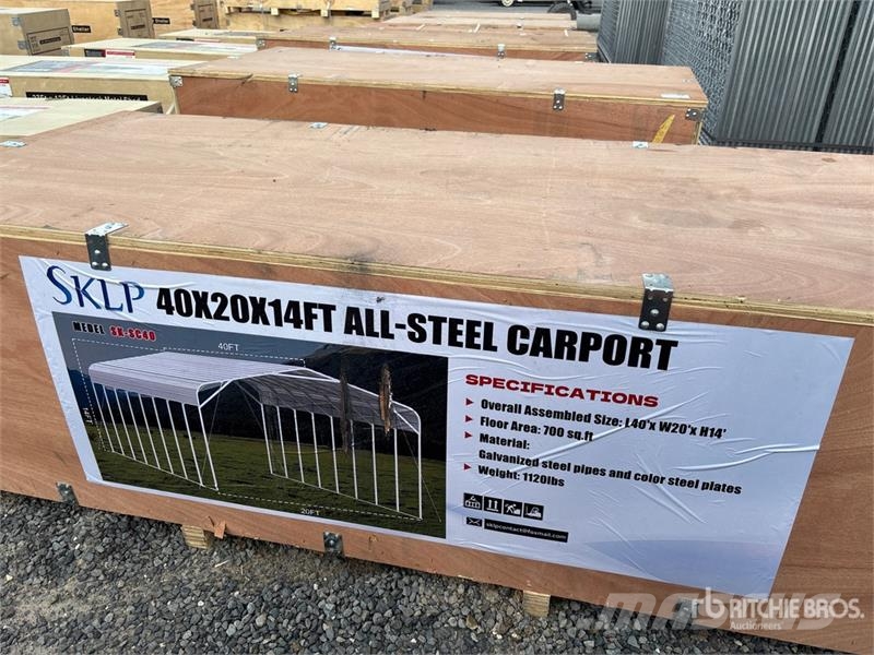 SKLP SK-SC40 20 ft x 40 ft Carport (Unused) Jeklene gradbene konstrukcije