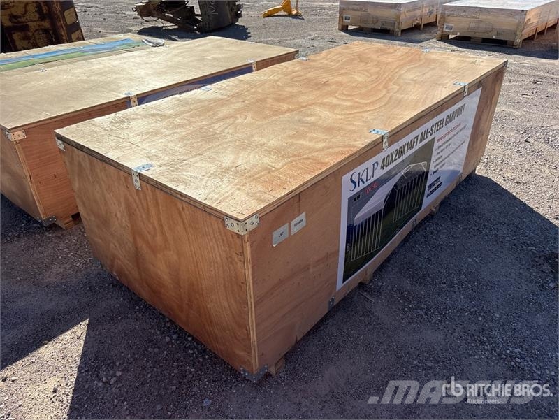 SKLP SK-SC40 20 ft x 40 ft All-Steel Carport (Unus Stålrammmer