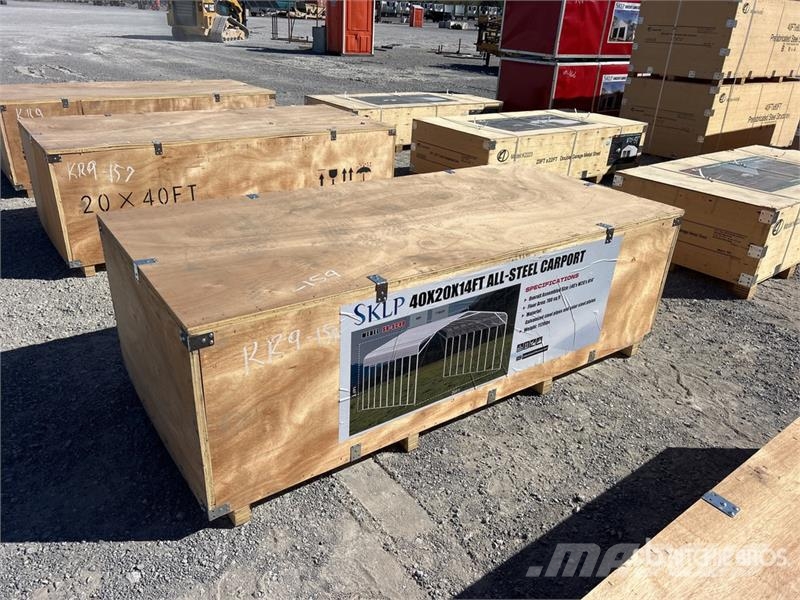  SKLP SK-SC40 20 ft x 40 ft All-Steel Carport (Unus Stahlrahmenaufbauten