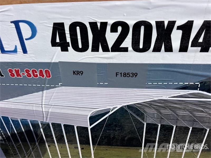  SKLP SK-SC40 20 ft x 40 ft All-Steel Carport (Unus Stahlrahmenaufbauten