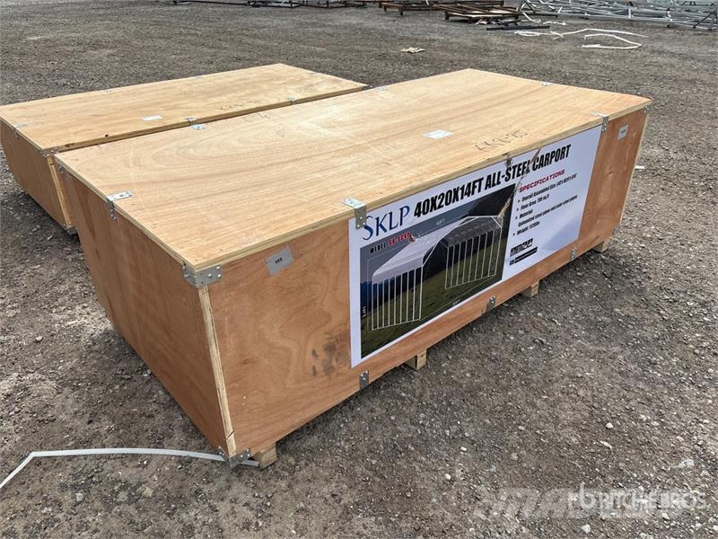 SKLP SK-SC40 20 ft x 40 ft All-Steel Carport (Unus Сталеві каркасні будівлі