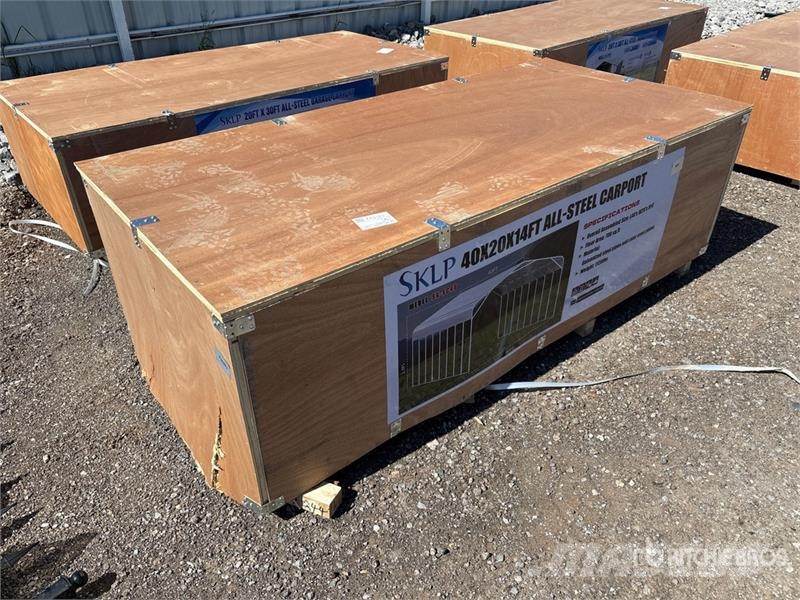 SKLP SK-SC40 20 ft x 40 ft All-Steel Carport (Unus Steel frame buildings
