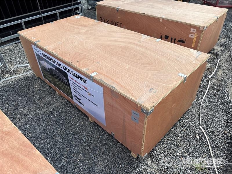 SKLP SK-SC40 20 ft x 40 ft Carport (Unused) Stahlrahmenaufbauten
