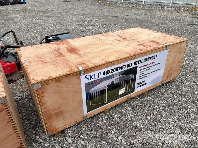  SKLP SK-SC40 20 ft x 40 ft 40 Ft x 20 Ft Carport ( Tērauda karkasa ēkas