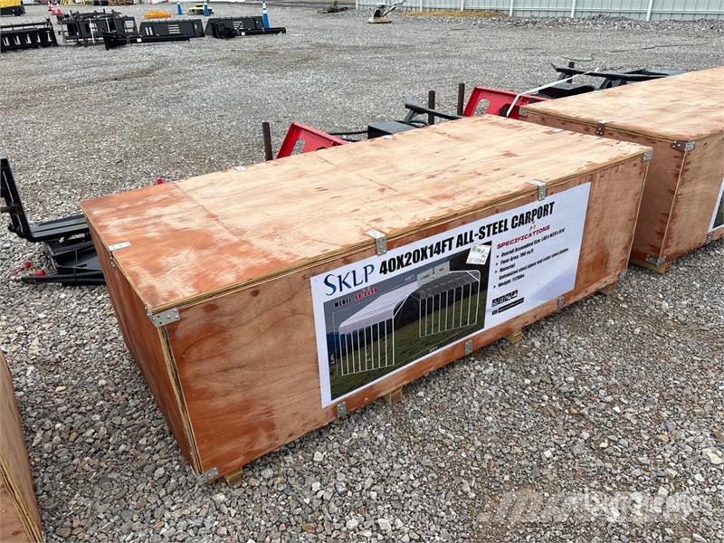  SKLP SK-SC40 20 ft x 40 ft 40 Ft x 20 Ft Carport ( Tērauda karkasa ēkas