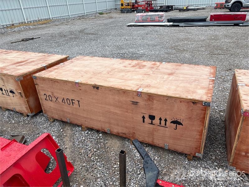  SKLP SK-SC40 20 ft x 40 ft 40 Ft x 20 Ft Carport ( Tērauda karkasa ēkas