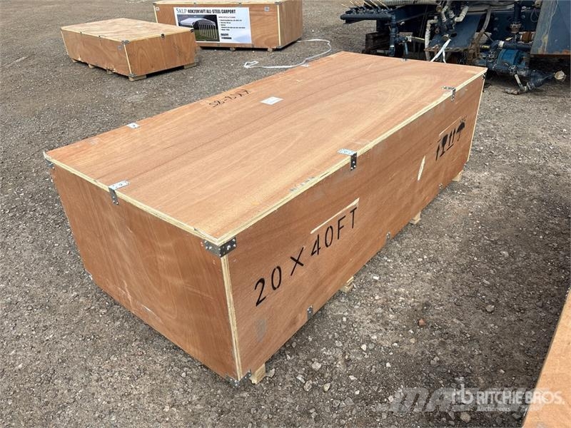 SKLP SK-SC40 20 ft x 40 ft All-Steel Carport (Unus Сталеві каркасні будівлі