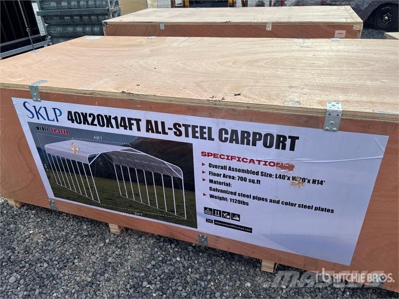 SKLP SK-SC40 20 ft x 40 ft Carport (Unused) Stahlrahmenaufbauten