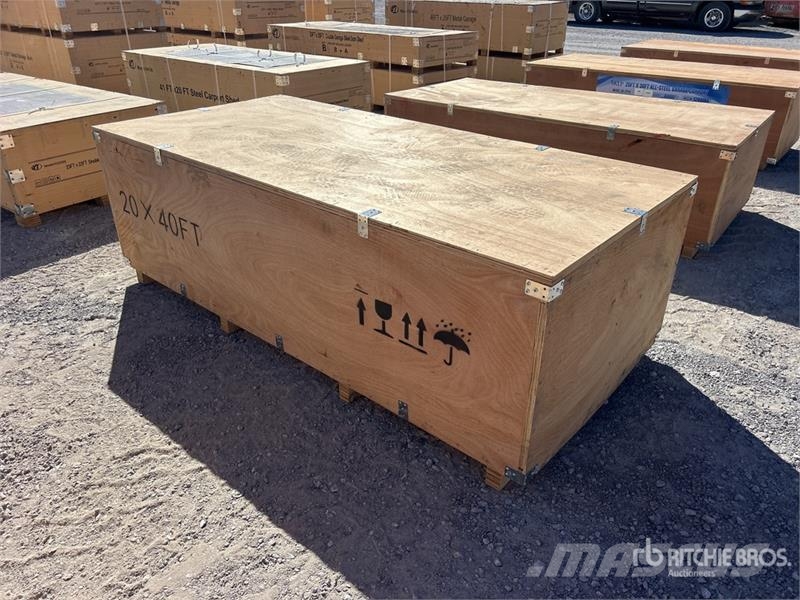  SKLP SK-SC40 20 ft x 40 ft All-Steel Carport (Unus Stahlrahmenaufbauten