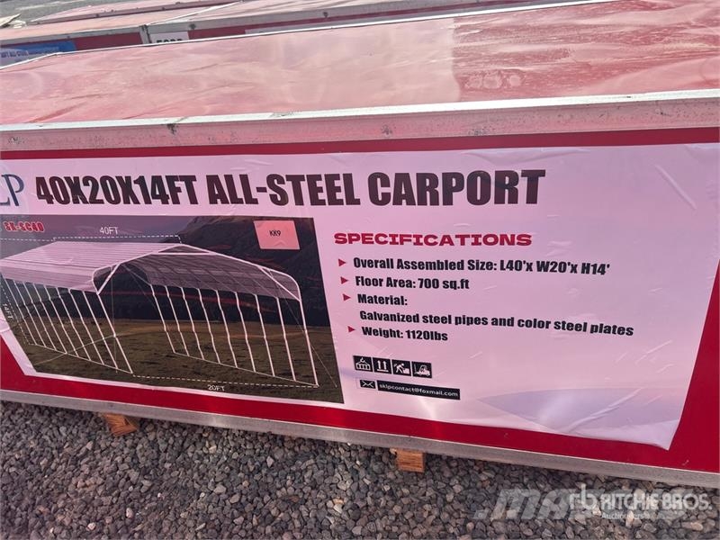 SKLP SK-SC40 20 ft x 40 ft Carport (Unused) Jeklene gradbene konstrukcije