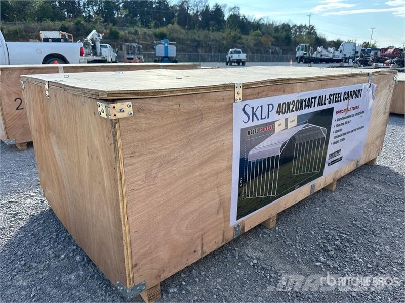 SKLP SK-SC40 20 ft x 40 ft All-Steel Carport (Unus Stålrammmer