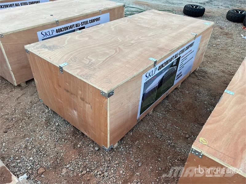  SKLP SK-SC40 20 ft x 40 ft All Steel Carport (Unus 철골 건물