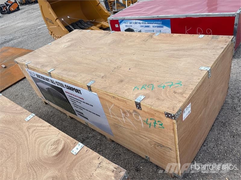  SKLP SK-SC40 40 Ft x 20 Ft Carport (Unused) Stålrammer