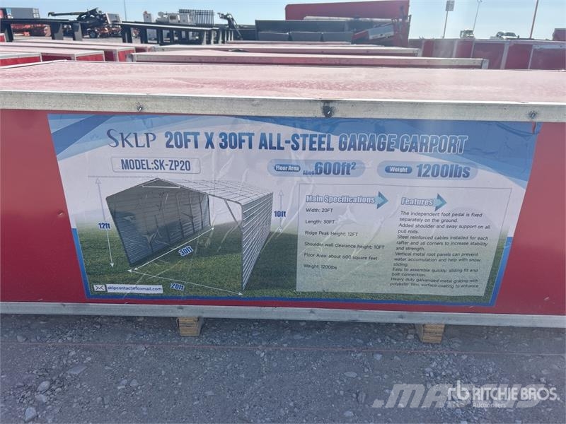 SKLP SK-ZP20 0 m x 0 ft All-Steel Carport (Unused) Hangar