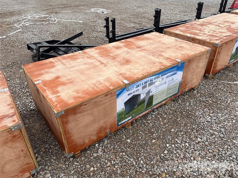  SKLP SK-ZP20 20 ft x 30 ft All-Steel Carport (Unus Tērauda karkasa ēkas