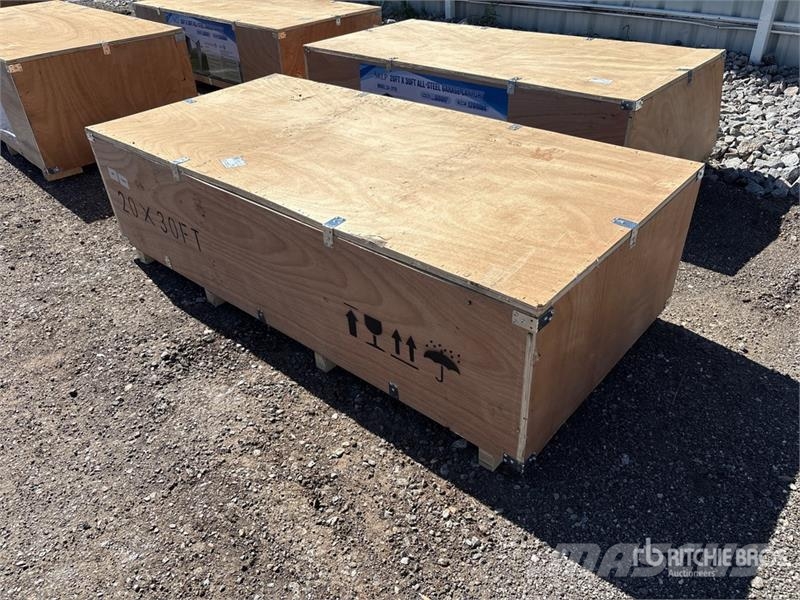  SKLP SK-ZP20 20 ft x 30 ft All-Steel Enclosed Carp Edificación de acero