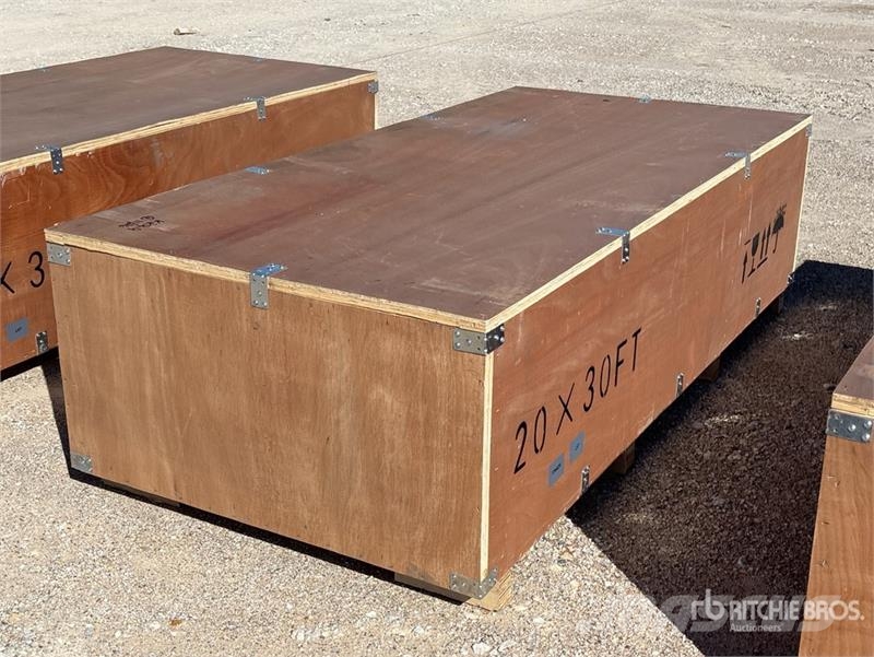 SKLP SK-ZP20 20 ft x 30 ft All-Steel Enclosed Carp Stålrammmer