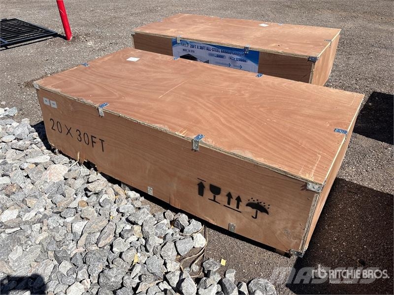  SKLP SK-ZP20 20 ft x 30 ft All-Steel Enclosed Carp Edificación de acero