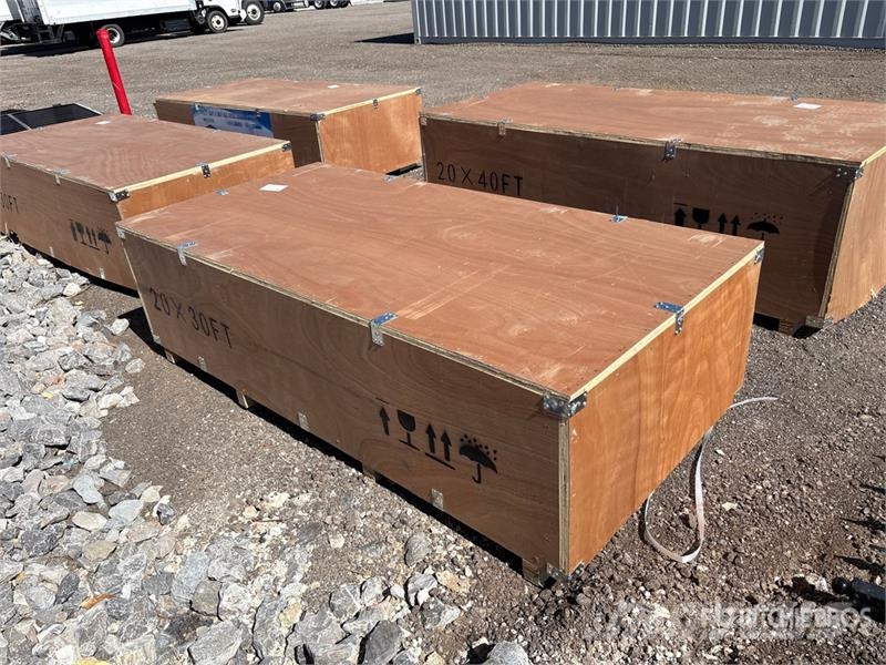  SKLP SK-ZP20 20 ft x 30 ft All-Steel Enclosed Carp Edificación de acero
