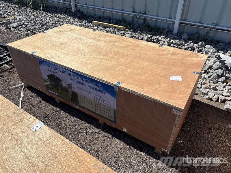  SKLP SK-ZP20 20 ft x 30 ft All-Steel Enclosed Carp Edificación de acero