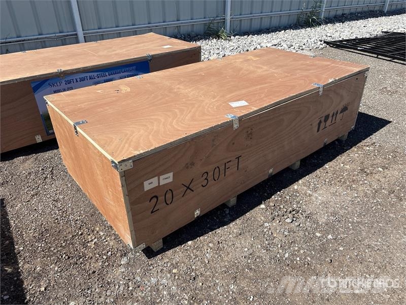  SKLP SK-ZP20 20 ft x 30 ft All-Steel Enclosed Carp Edificación de acero