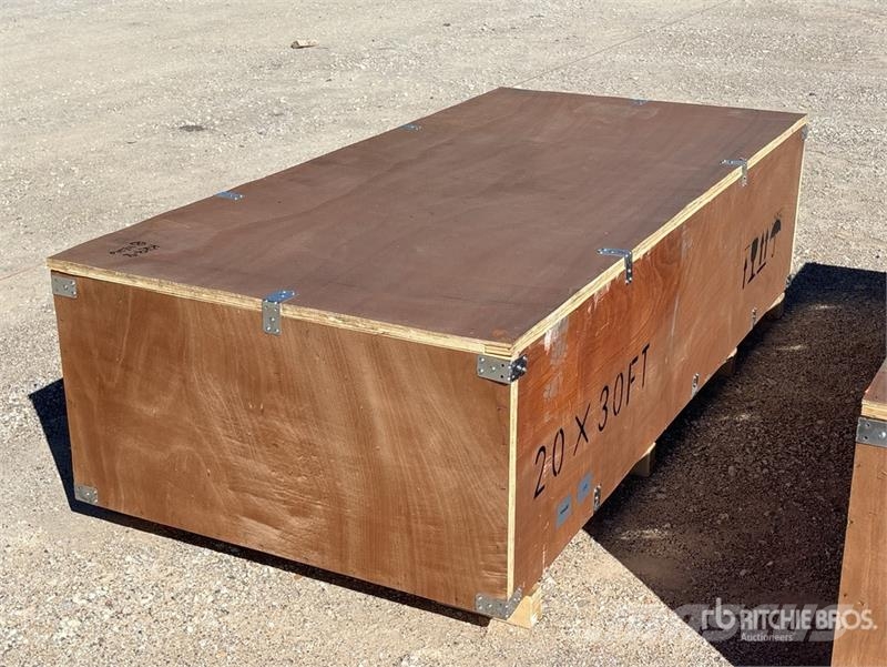  SKLP SK-ZP20 20 ft x 30 ft All-Steel Enclosed Carp المباني الإطار الصلب