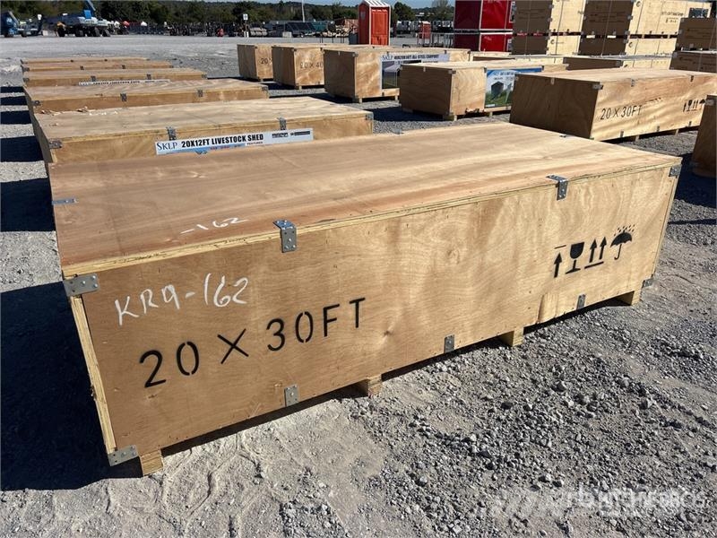  SKLP SK-ZP20 20 ft x 30 ft All-Steel Carport (Unus Stålrammer