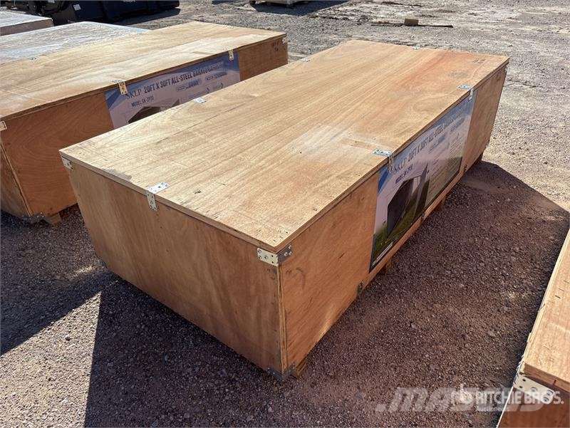 SKLP SK-ZP20 20 ft x 30 ft All-Steel Enclosed Carp Stålrammmer
