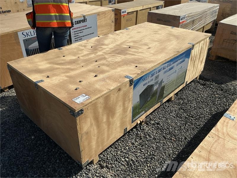 SKLP SK-ZP20 20 ft x 30 ft All-Steel Enclosed Carp Hangar