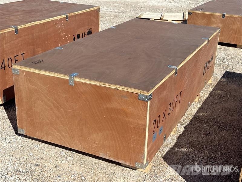  SKLP SK-ZP20 20 ft x 30 ft All-Steel Enclosed Carp المباني الإطار الصلب