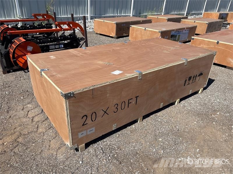  SKLP SK-ZP20 20 ft x 30 ft All-Steel Enclosed Carp Edificación de acero