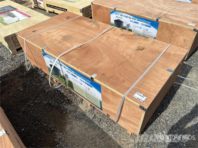  SKLP SK-ZP20 20 ft x 30 ft All-Steel Carport (Unus Jeklene gradbene konstrukcije