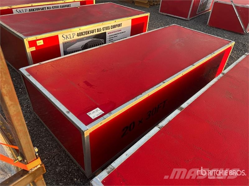  SKLP SK-ZP20 20 ft x 30 ft All-Steel Enclosed Carp Plieno karkaso pastatai