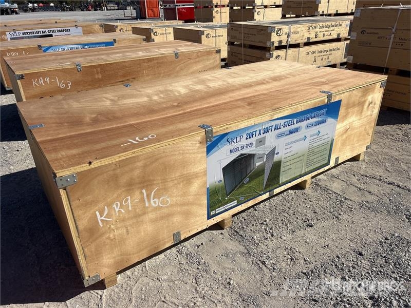 SKLP SK-ZP20 20 ft x 30 ft All-Steel Carport (Unus Stahlrahmenaufbauten