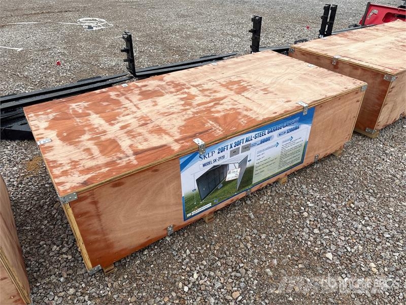  SKLP SK-ZP20 20 ft x 30 ft All-Steel Carport (Unus Tērauda karkasa ēkas