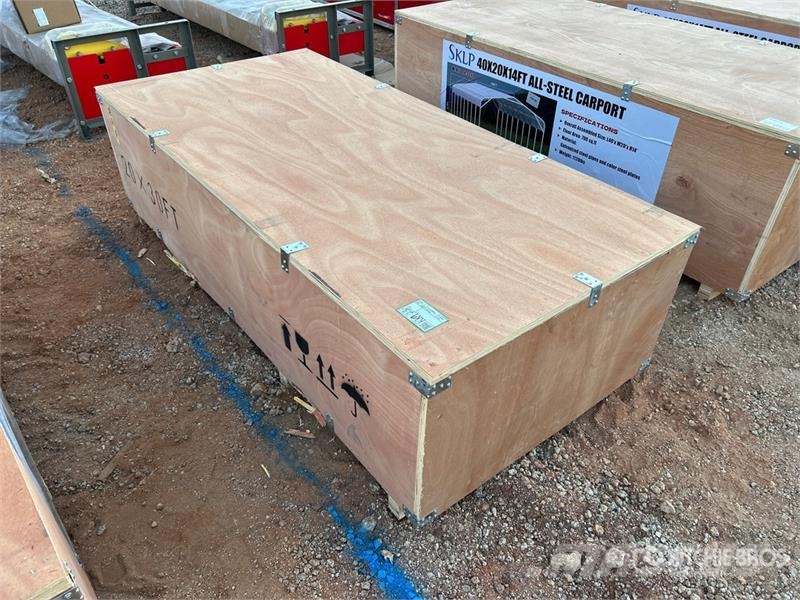  SKLP SK-ZP20 20 ft x 30 ft All-Steel Carport (Unus 철골 건물