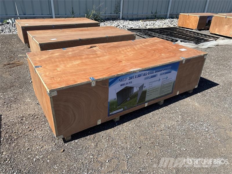  SKLP SK-ZP20 20 ft x 30 ft All-Steel Enclosed Carp Edificación de acero