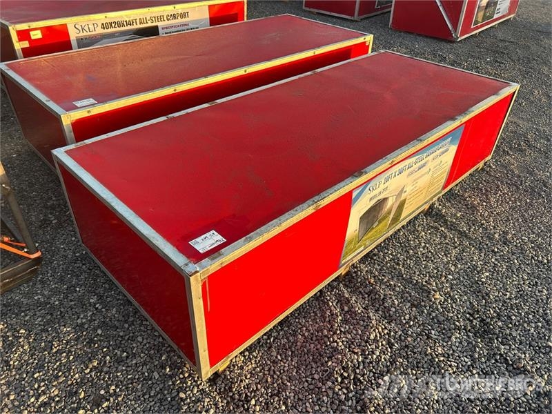 SKLP SK-ZP20 20 ft x 30 ft All-Steel Enclosed Carp Plieno karkaso pastatai
