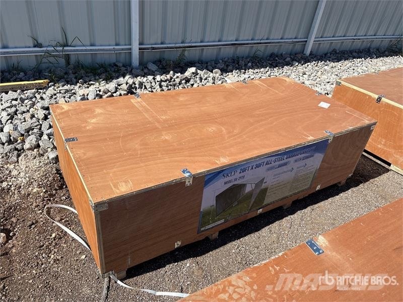  SKLP SK-ZP20 20 ft x 30 ft All-Steel Enclosed Carp Edificación de acero