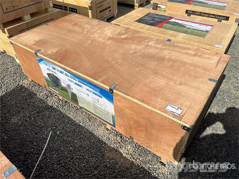  SKLP SK-ZP20 20 ft x 30 ft All-Steel Carport (Unus Jeklene gradbene konstrukcije