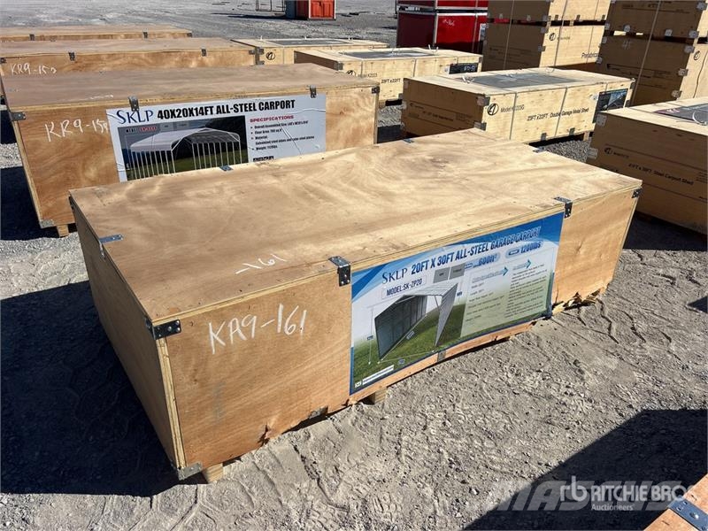  SKLP SK-ZP20 20 ft x 30 ft All-Steel Carport (Unus Stahlrahmenaufbauten