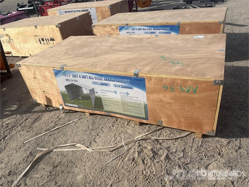 SKLP SK-ZP20 20 ft x 30 ft All-Steel Enclosed Carp Telai in acciaio