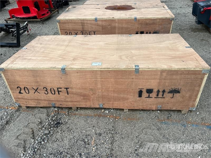  SKLP SK-ZP20 20 ft x 30 ft All-Steel Enclosed Carp المباني الإطار الصلب