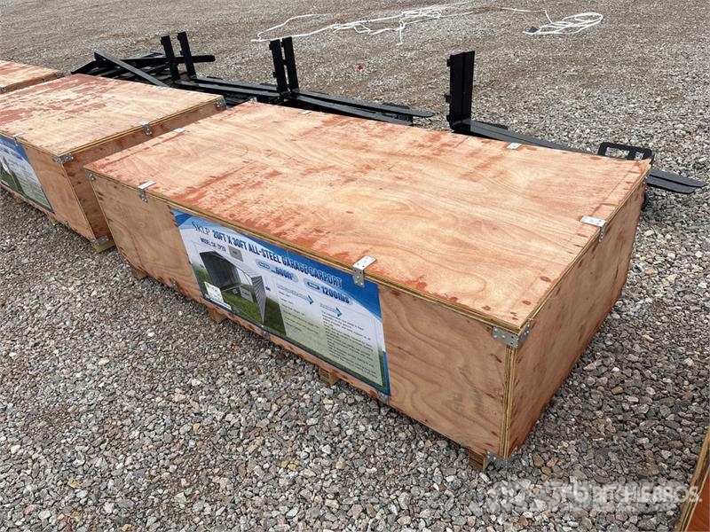  SKLP SK-ZP20 20 ft x 30 ft All-Steel Carport (Unus Tērauda karkasa ēkas