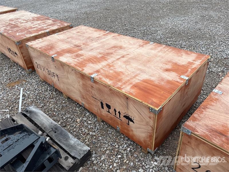  SKLP SK-ZP20 20 ft x 30 ft All-Steel Carport (Unus Tērauda karkasa ēkas