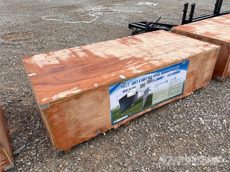  SKLP SK-ZP20 20 ft x 30 ft All-Steel Carport (Unus Tērauda karkasa ēkas