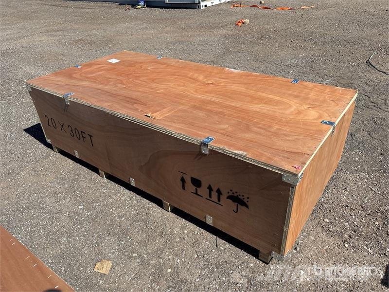  SKLP SK-ZP20 20 ft x 30 ft All-Steel Enclosed Carp Edificación de acero