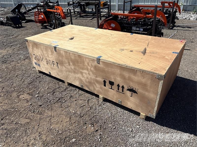  SKLP SK-ZP20 20 ft x 30 ft All-Steel Enclosed Carp Edificación de acero